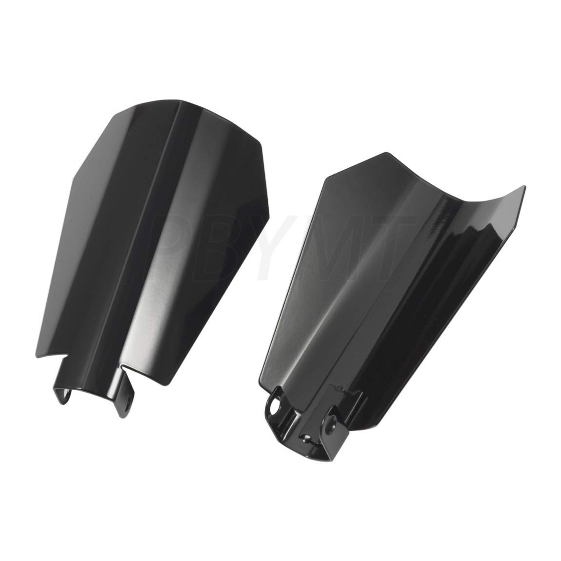 PBYMT Gloss Black Coffin Cut Handguards Hand Guards Compatible for Harley Sportster Touring Street Glide Road King Electra Glide 2007-2021 (Large)