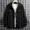 Men's Shirts Button Down Long Sleeve Shacket Flap Chest Pockets Utility Soft Warm Overcoat Stylish Regular Fit Plain Autumn Winter Casual Outdoor Shirts #2