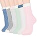 Merclix Chaussette Chaude Femme Polaires Thermique Hiver Chaudes Cadeau Femme Maman, 6 Paires-Multicolore B,Taille unique