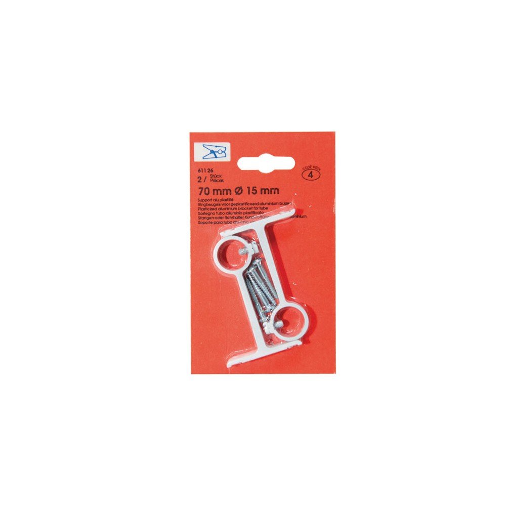 Support alu plastifié VYNEX long 70 x2 idéal pour ranger le garage