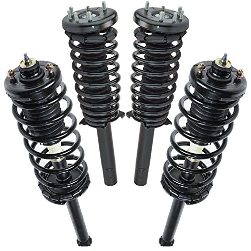 Image of TRQ Front and Rear Strut & Coil Spring Assembly Set Driver & Passenger Sides Compatible with 98-02 Honda Accord