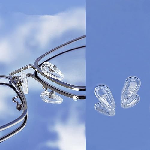 Almohadillas para la nariz, almohadillas de nariz de silicona suave atornilladas, pieza de nariz para anteojos, lentes de sol, kits de reparación de