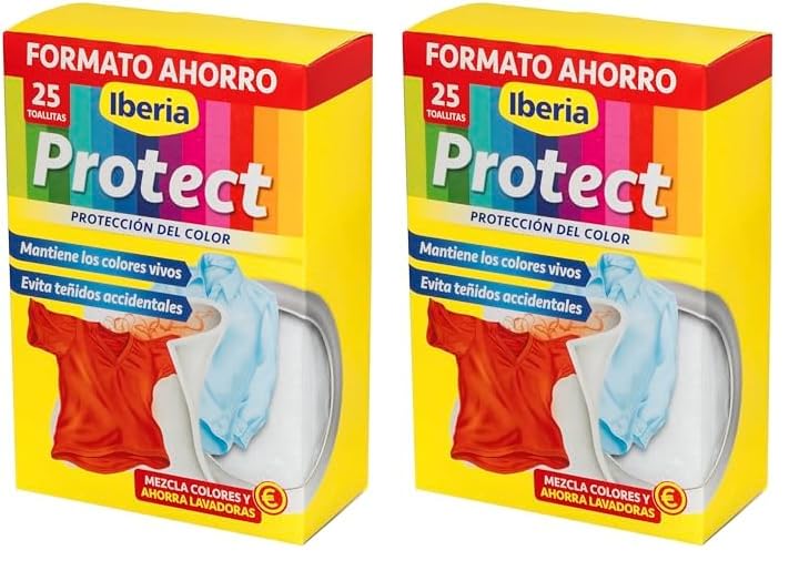Iberia Toallitas Captura Colores - 25 Unidades (Paquete de 2)