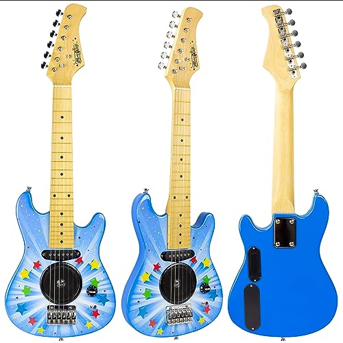 Music Alley SuperKit guitare électrique pour enfants de taille 1/4 avec ampli intégré, sac, sangle et leçons - Les Beatles, Paul McCartney, John Lennon, RIngo Starr, George Harrison Music Alley SuperKit guitare électrique pour enfants de taille 1/4 avec ampli intégré, sac, sangle et leçons – Image 3