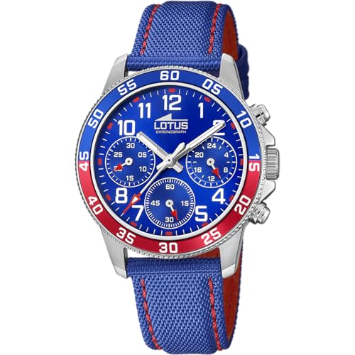 Montre analogique garçon Lotus Junior 18581/4 avec verre minéral et bracelet cuir