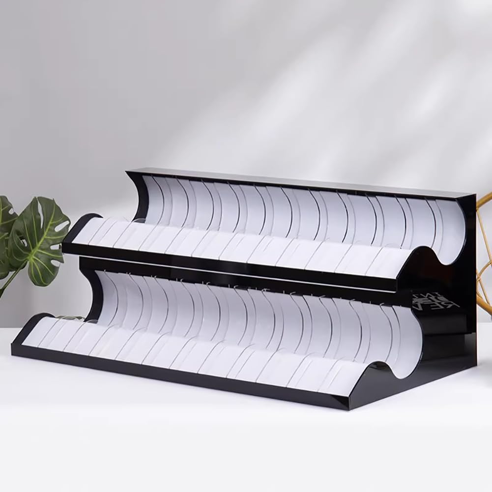 Großer Acryl-Gürtelständer, platzsparender Gürtelhalter für Einzelhandel, Thrift, Boutique, Verkaufsausstellungen, 1 Schicht für 8 Gürtel