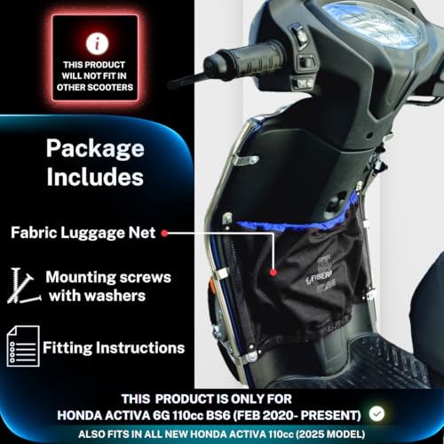 Image of FIBERA Fabric Basket for Honda Activa 6G 110 BS6 (FEB 2020 - Present) (Blue)