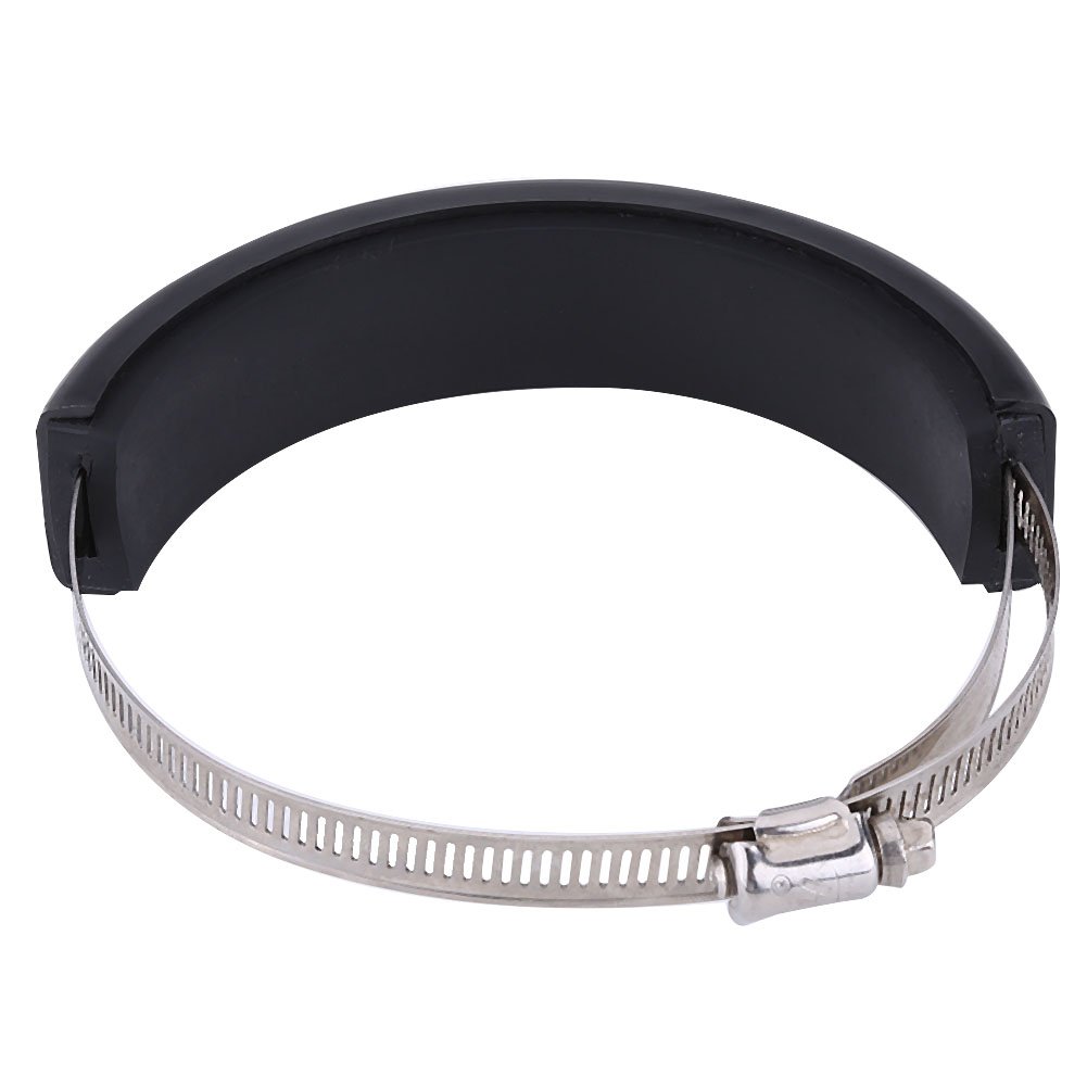 Qiilu 100 mm-140 mm Universal Moto Carreras Escape puede protector Cubierta de guardia Redondo