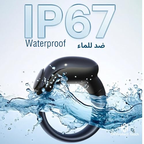 خاتم تسبيح ذكي للتسبيح من ذكر عداد السلام تذكير بتوقيت الصلاة شاشة OLED مقاومة للماء بدرجة IPX67 حلقة قابلة للتعديل 20 ملم + 22 أسود