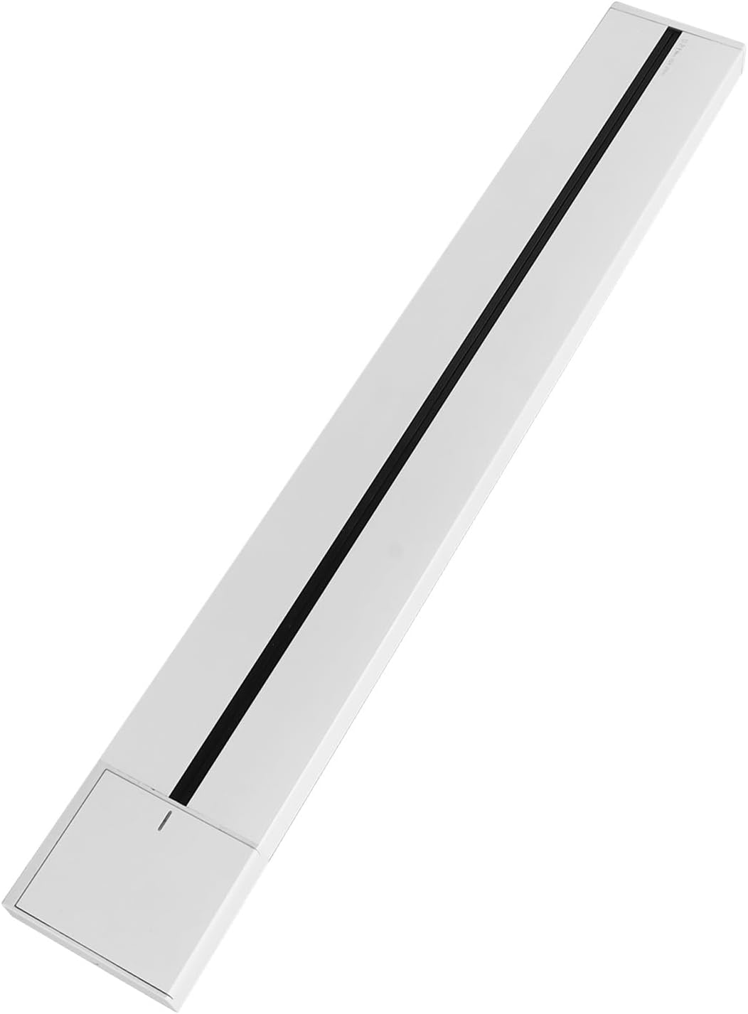Removable Socket Power Track Rail 0.6m White Surface Mounted with Master Control Switch - Flexible 360° Installation, Safe 110-250V Electrical Lighting Track for Home & Offic