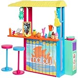 Eco-Friendly Ocean Beach Shack Playset (Doll Not Included) - Made from Recycled Plastics - includes Beach-Themed Accessories for Creative Play - Sustainable Gift for Eco-Conscious Kids