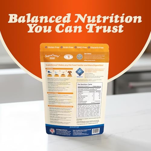 Image of CLEAR CONSCIENCE PET Arfredo SuperGravy Natural Dog Food Gravy Topper, Hydration Broth Mix, Gluten and Grain Free Kibble Seasoning Powder Topper for Picky Eaters (2.1 oz. (14 Scoop))