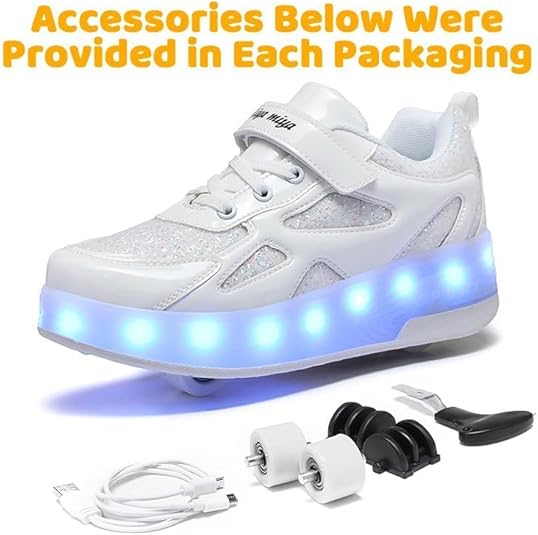 Schoenen met wieltjes, voor meisjes en kinderen, met verlichting, met USB, automatische skateboardschoenen, rolschaatsen, creatief vakantiecadeau voor kinderen, Roze, 34 EU Schoenen met wieltjes, voor meisjes en kinderen, met verlichting, met USB, automatische skateboardschoenen, rolschaatsen, creatief vakantiecadeau voor kinderen, Roze, 34 EU
