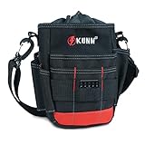 KUNN Shoulder Strap Tool Pouch Utility Tool Belt Pouches,Compact Top Drawstring Closure Electrician