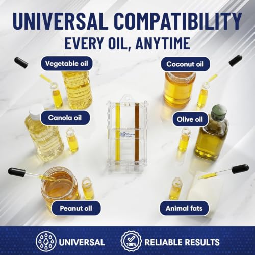 Image of FryOilSaver Co. Deep Fryer Oil Test Kit, Visual Two Color Analysis, 3 Pack