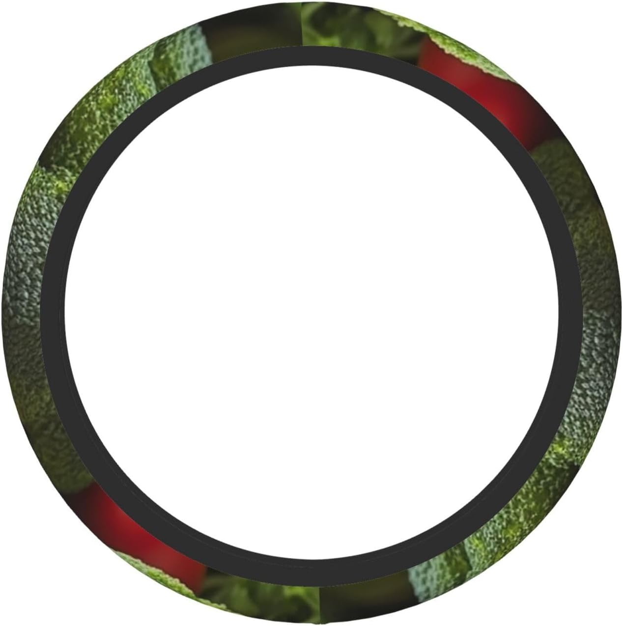 Nutritious - Funda para volante con estampado de verduras, suave, antideslizante, funda elástica para volante de automóvil, protector universal de