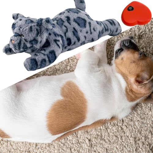 Peluche battement de coeur pour chien et oreiller anti stress - 4
