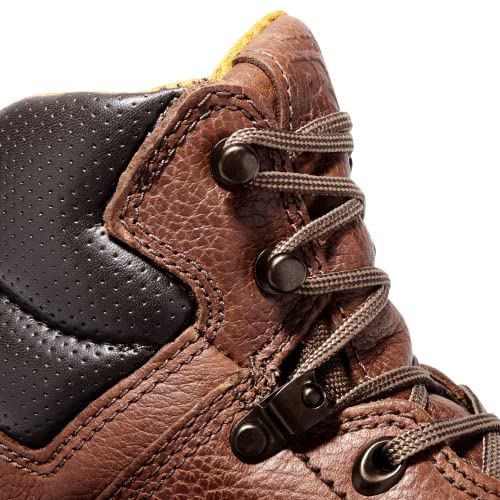 Timberland PRO Men's TiTAN 6 Inch Alloy Safety Toe Industrial Work Boot, Coffee Brown-2024 NEW, 11 W US