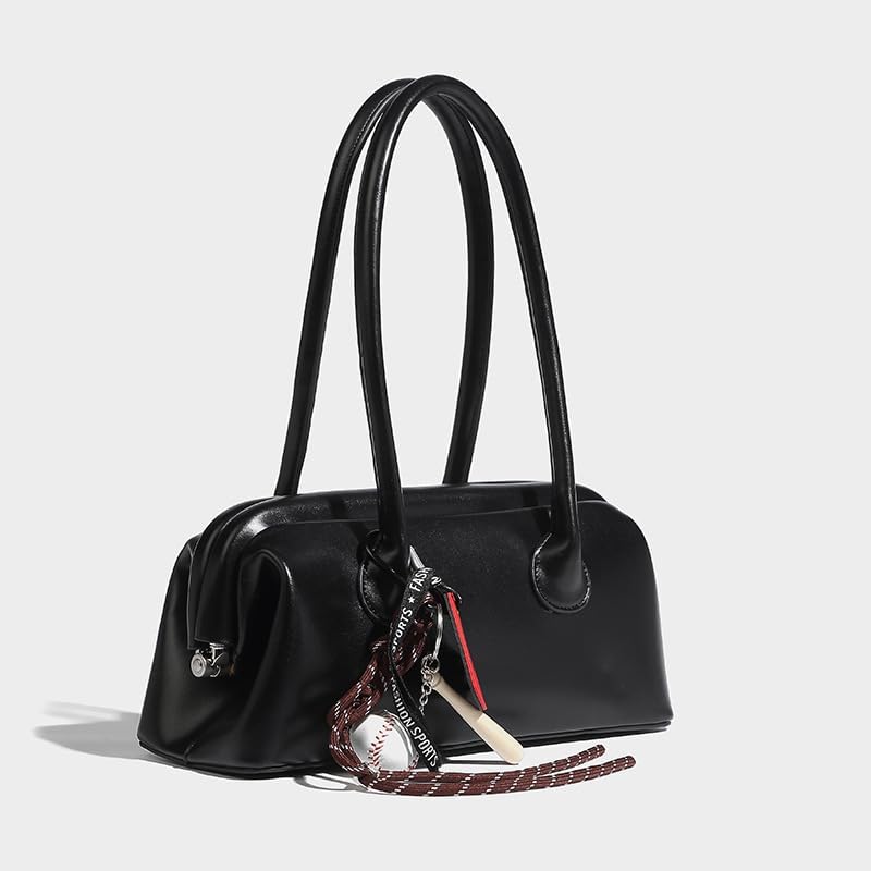 Baseball Heart Charm Crossbody Bag for Women Adjustable Strap Shoulder Purse Casual Vintage Handbag Daily
