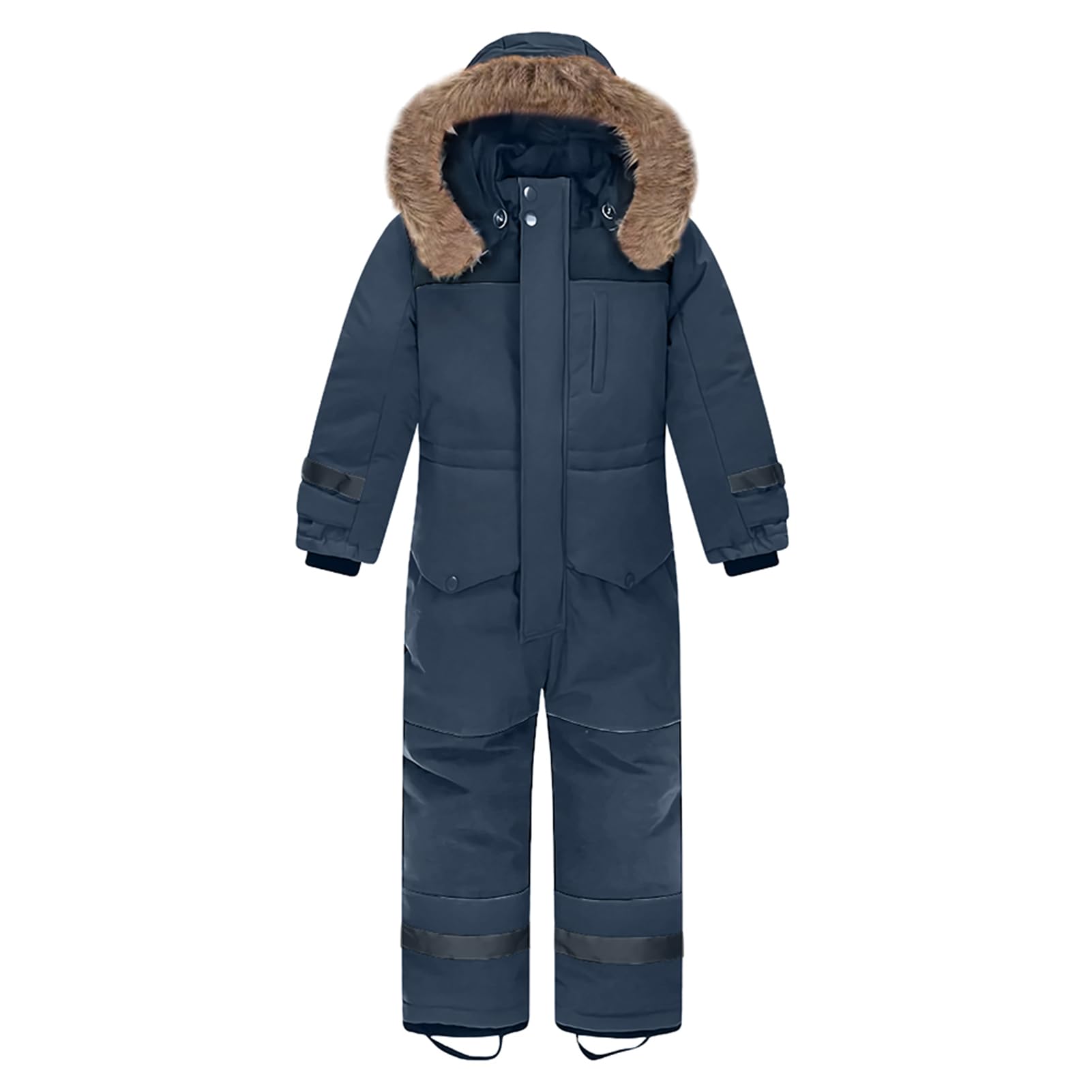 Combinaison de Ski Une Pièce Enfant Garçon Costume de Neige Fille Coupe-Vent Imperméable