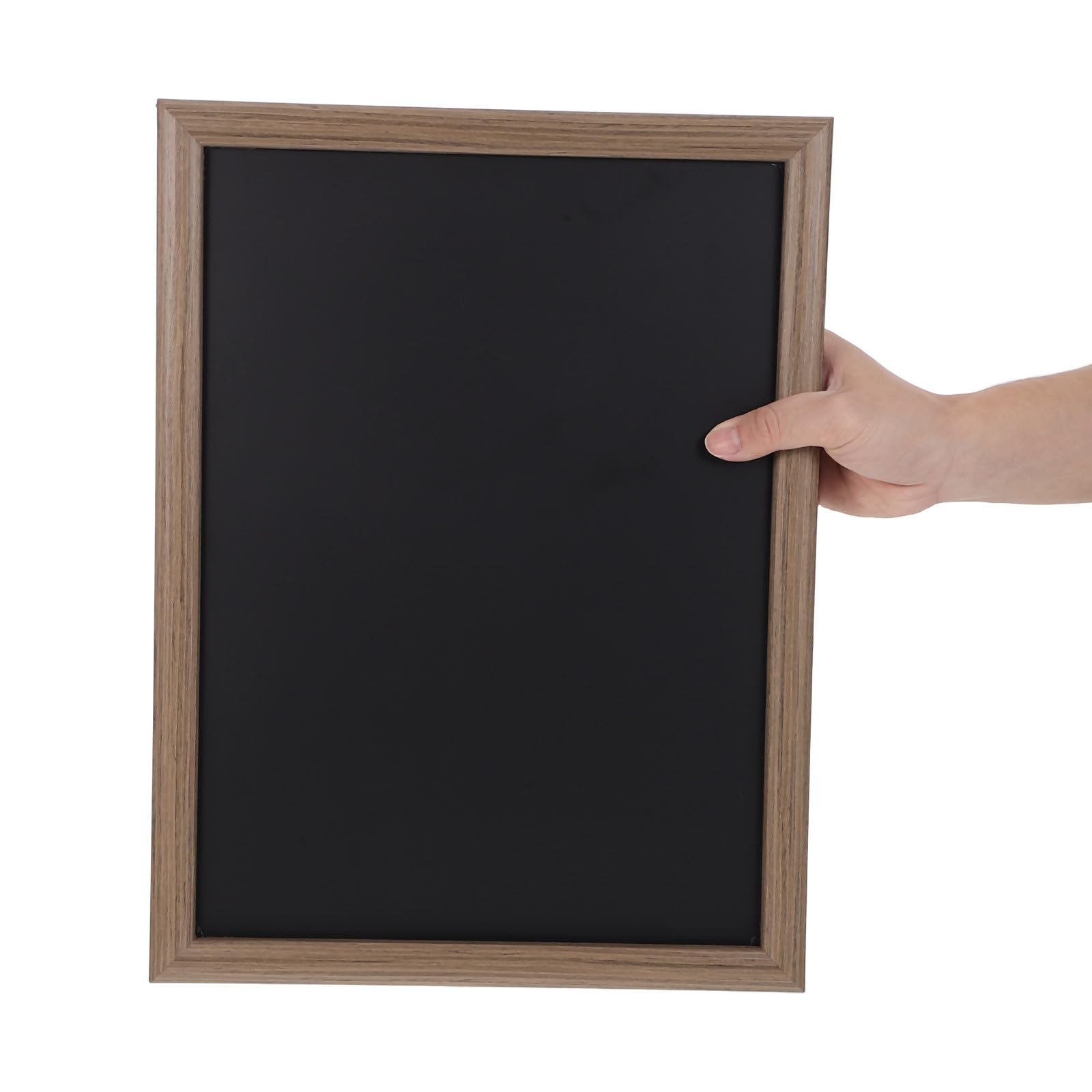 Zerodeko Drewniana tablica magnetyczna: Rustykalna drewniana tablica kredowa – magnetyczna ekspozycyjna – 15,8 x 11,9 cala, uchwyt magnetyczny na lodówkę, na imprezy, do kawiarni, do wyświetlania