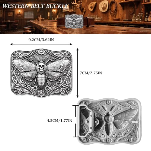 Cowboy Belt Buckle for Men Women Vintage Rodeo Texas Map 1836 Longhorn bull Western Belt Buckles