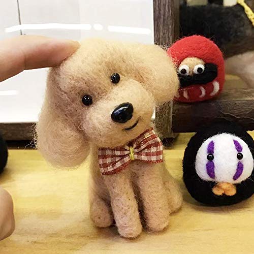 image for Wool Queen Dog/Puppy Needle Felting Kit, Pure Queensland 70S Fine Wool