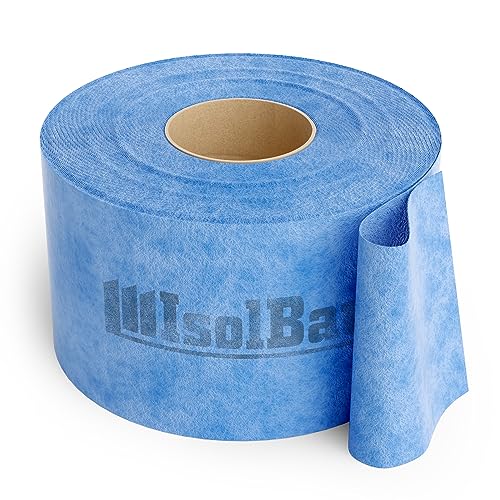 Isolbau Dichtband P3 Blau - 50 m Abdichtband Wasserdichtes Dichtungsband für Sanitär, Dusche, Bad und Fliesen, Balkon und Terrasse, Abdichtung für Innen- & Außenbereich - 120 mm
