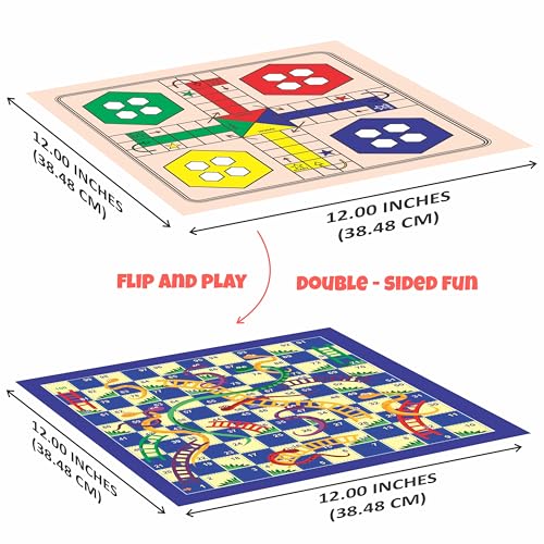 Image of Ankit Toys & Games 4 in1 Family Set Premium Multi Board Ideal for Kids and Adults - Classic Entertainment Game Perfect for Fun and Social Gatherings (Board Size 30 * 30 Cm)