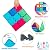 Anbalulu Magnet Tile Building Blocks Magnet Toys Extra Strong Magnets & Super Durable 3D Tiles, 100PCS Inspirational Educational Toys for Over 3 Years Old Boys Girls as Gifts