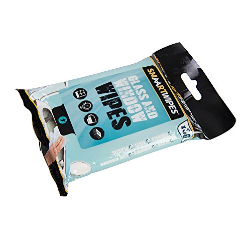 Smaart 714467 Glass & Window Cleaning Wipes, White, Pack of 30