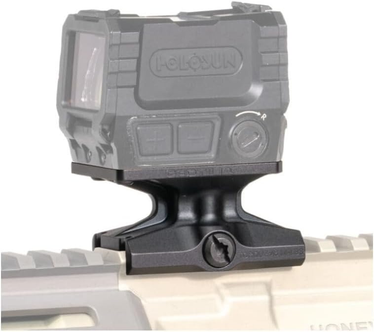 Reptilia DOT Mount for Holosun AEMS - 1.93in Height, Type III Hardcoat Anodized 7075 Aluminum (Black)