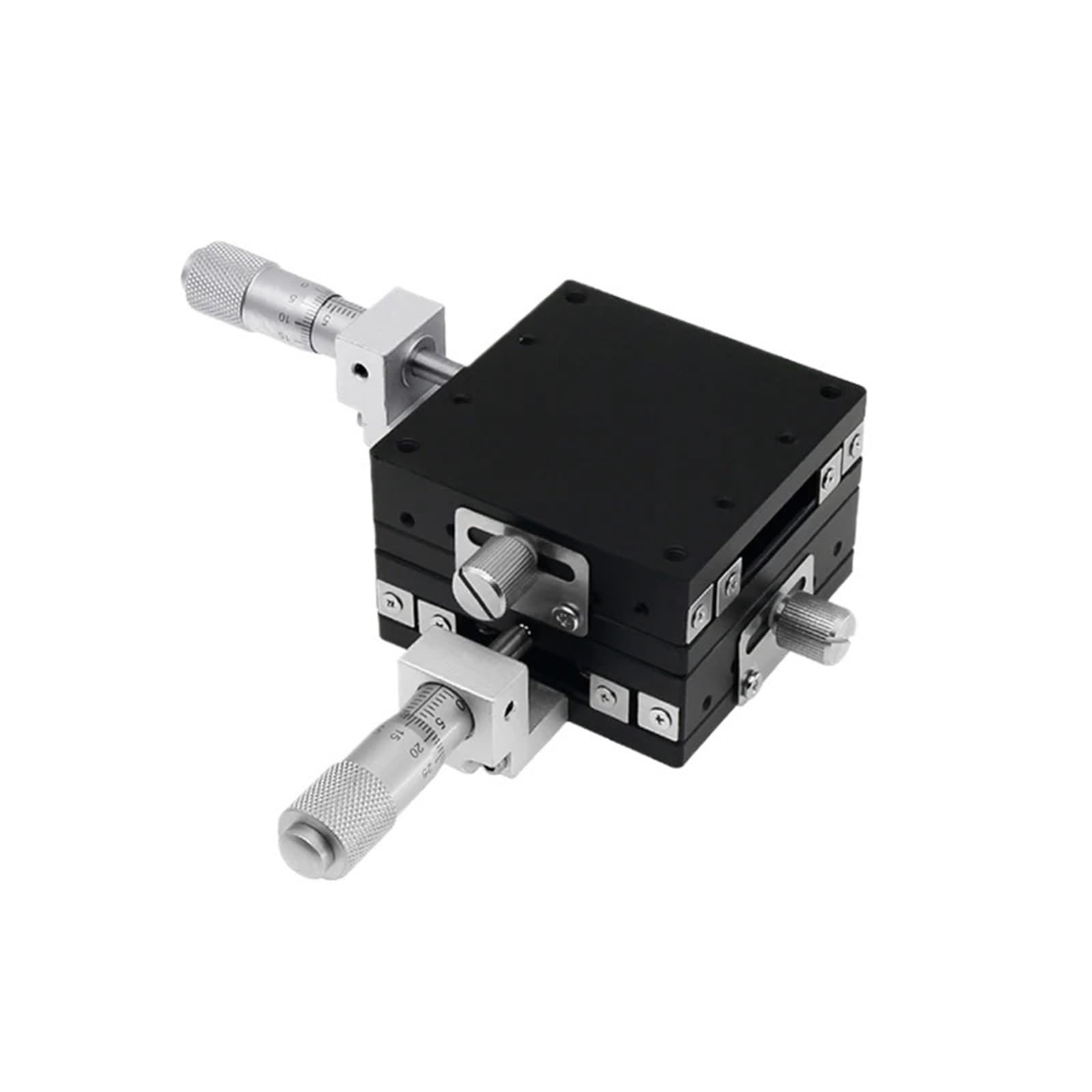 MYXJGNAIY Trimming Guide Rail Micrometer Optical Table Displacement Platform X/XY/XYZ Axis Manual Sliding Table Precision Knob Table(XY-axis Center,40x40mm Table)