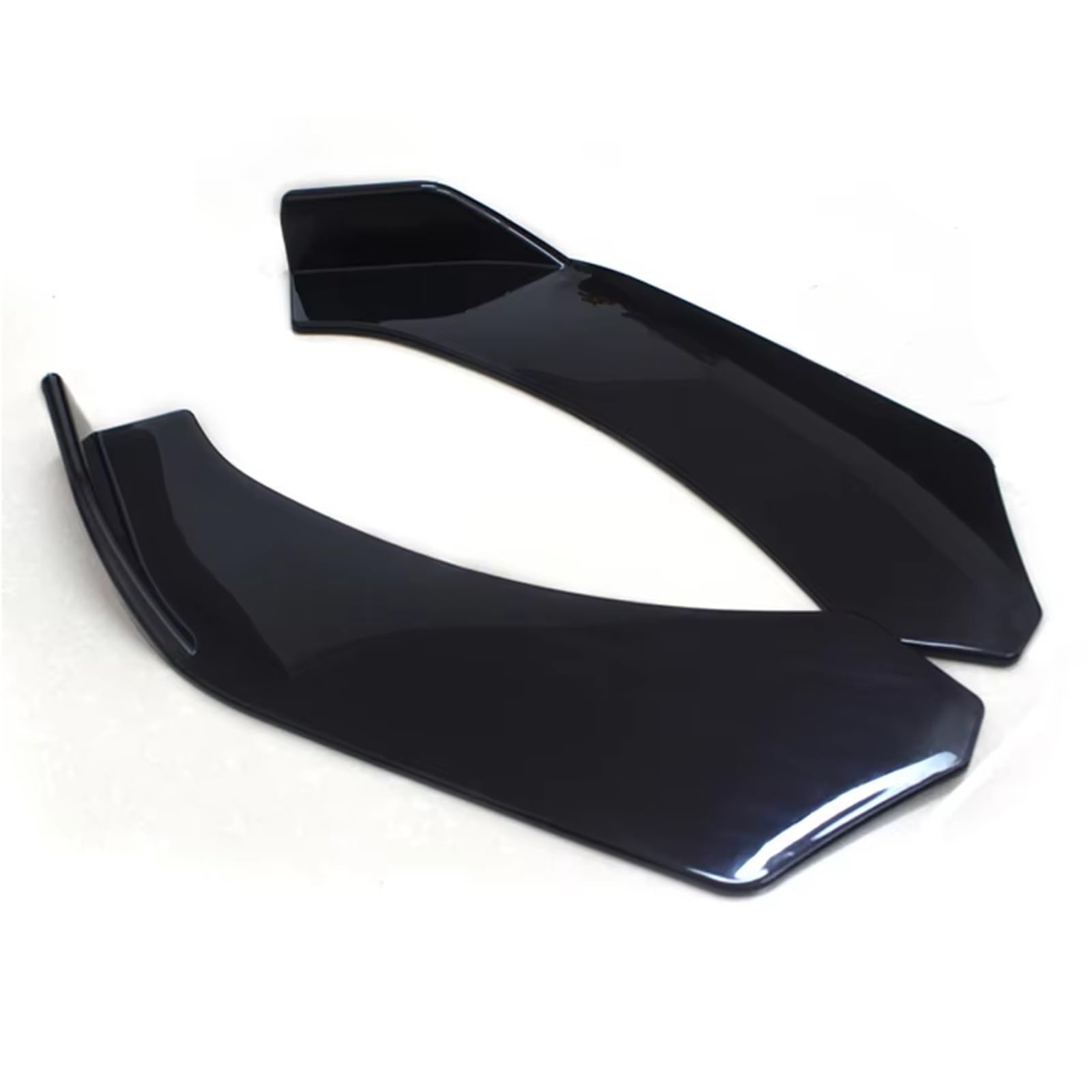 Front Spoiler Lippe 2 stücke Schwarz Auto Front Stoßstange Diffusor Canard Lip Body Schaufeln Splitter Protector Kit