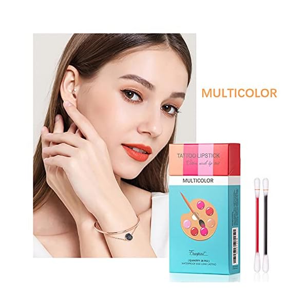 MAEPEOR-Tattoo-Lipstick-20-PCS-Cigarette-Cotton-Swab-Lipstick-Long-Lasting-and-Kiss-proof-Cotton-Swab-Lip-Glaze-for-Easily-Carrying-20PCS-Mix MAEPEOR Tattoo Lipstick 20 PCS Cigarette Cotton Swab Lipstick Long-Lasting and Kiss-proof Cotton Swab Lip Glaze for Easily Carrying (20PCS, Mix)