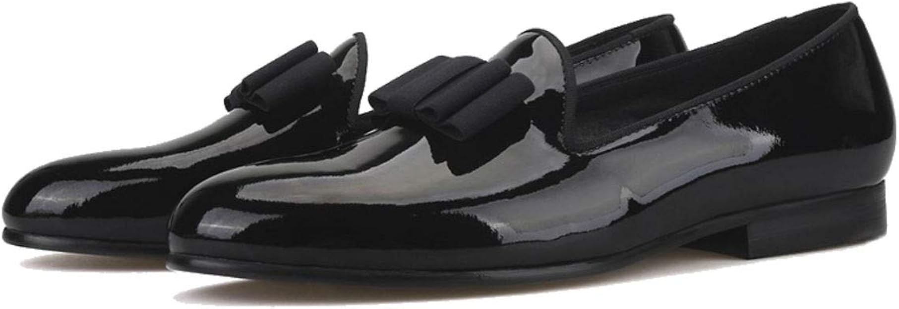 Patent loafers with bow Clearance