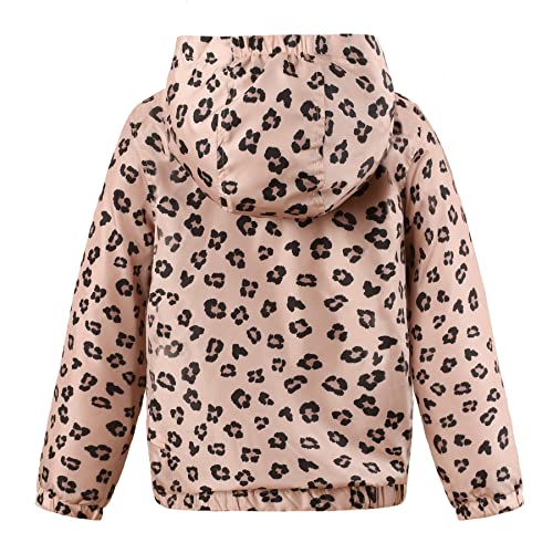 Image of SUNDAY ROSE Boys Girls Rain Jackets Lightweight Waterproof Hooded Printed Raincoats Windbreakers for Kids