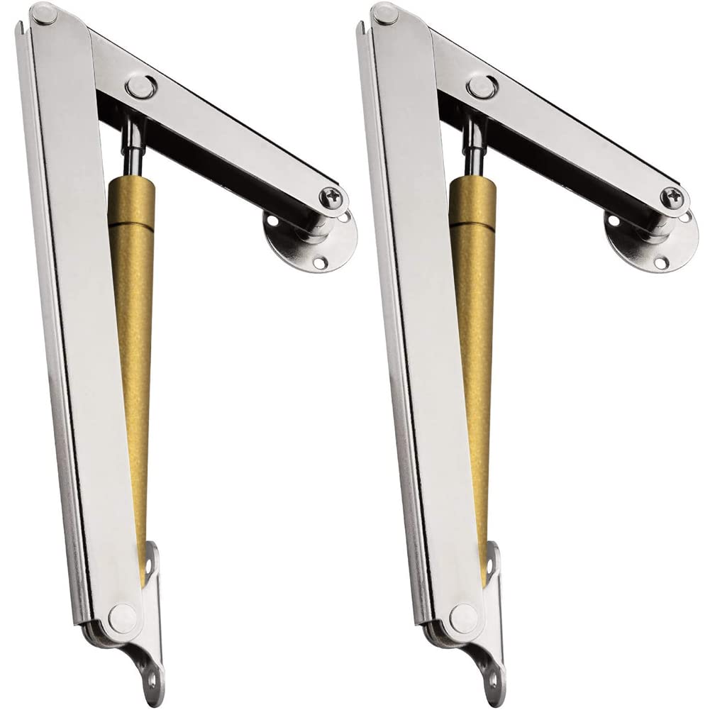 Buy 2Pcs Struts 100N Heavy Duty Soft Close Lid Support Hinges Automatic Slow Lowering Safety