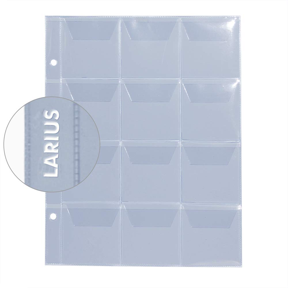 Album Larius 120 Pièces De 2 Euros – 10 Pages Transparentes – Rangement Compact Pour Collectionneur