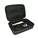 Price comparison product image Khanka Hard Case for Philips OneBlade Pro QP6520/30 QP6510/30 Hybrid Trimmer Shaver,Fits UK 2-Pin Bathroom Plug. (Black Zipper)