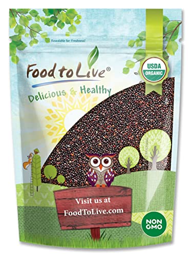 Food to Live Organic Black Quinoa, 5 Pounds – Non-GMO,