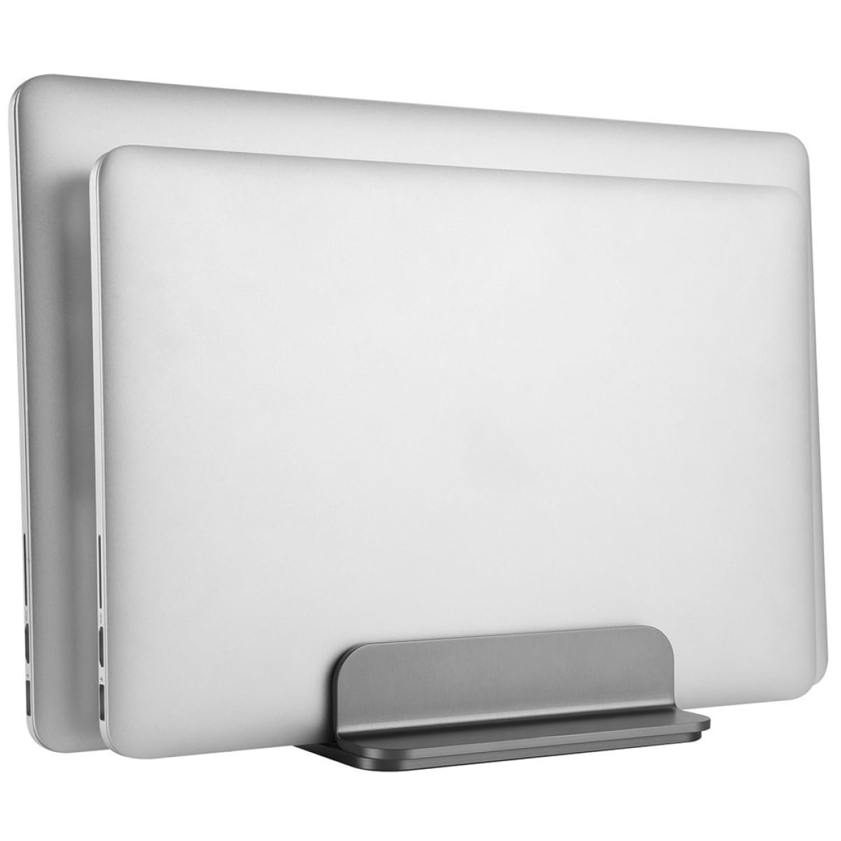 SHINEOFI Supporto Verticale per Laptop in Alluminio Staffa da Scrivania Durevole e Salvaspazio Porta Notebook e Tablet per Raffreddamento e Organizzazione Desktop