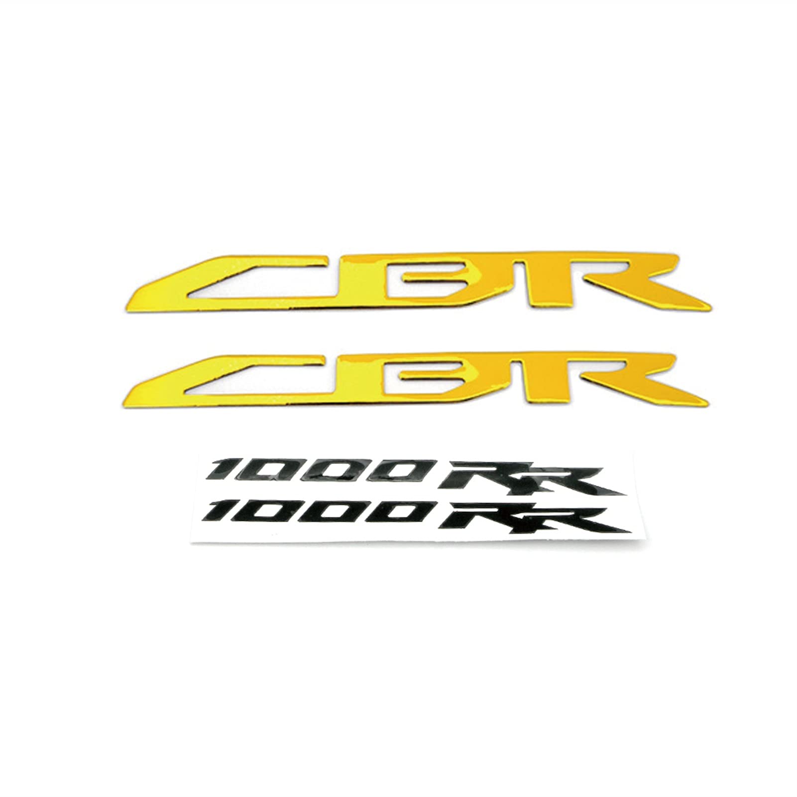 Honda CBR1000RR Aufkleber Set - 3D Motorrad Abzeichen In Gold