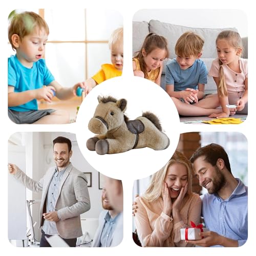 Jouet en peluche cheval de 30 cm Generico, cadeau idéal pour garçon - 4