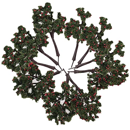 sharprepublic 10 X Modelo Árboles Frutales Jardín Parque Granja Huerta Montaña Diseño De Escena 1:75 HO OO