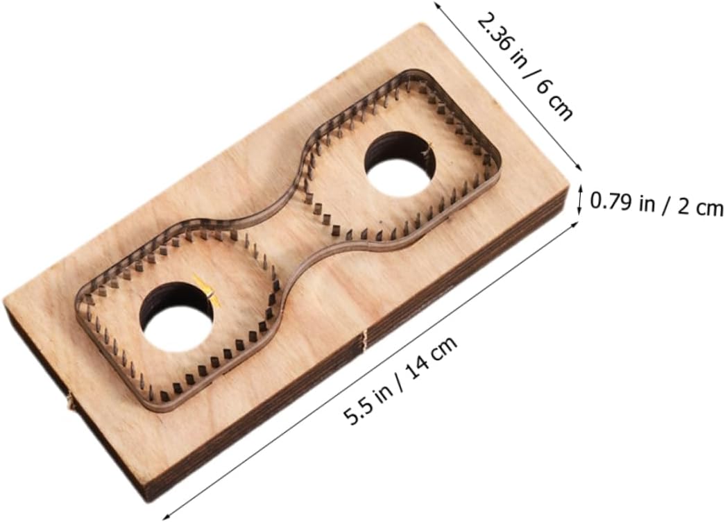 Leather Goods Mold Leather Wood Punching Die Strip Mold Wood Template Wooden Punching Die Keychains Stencils Wooden Cutting Metal Multipurpose
