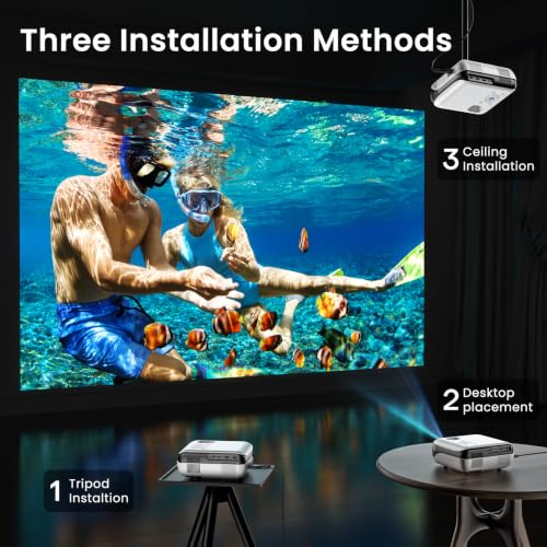 HAPPRUN Native 1080P Bluetooth Projector - Standard - image 9