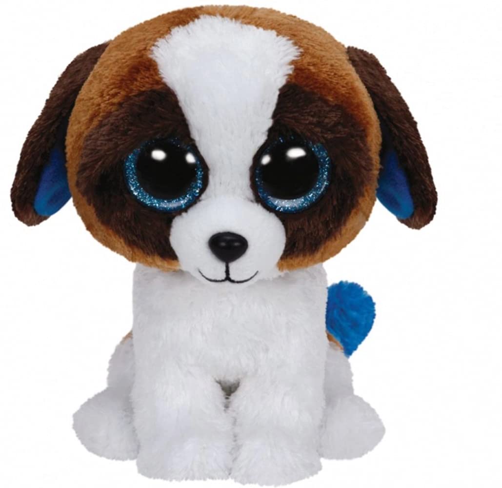 TY - Duke, peluche perro San Bernardo, 23 cm, color blanco y marrón (37012TY) , color/modelo surtido