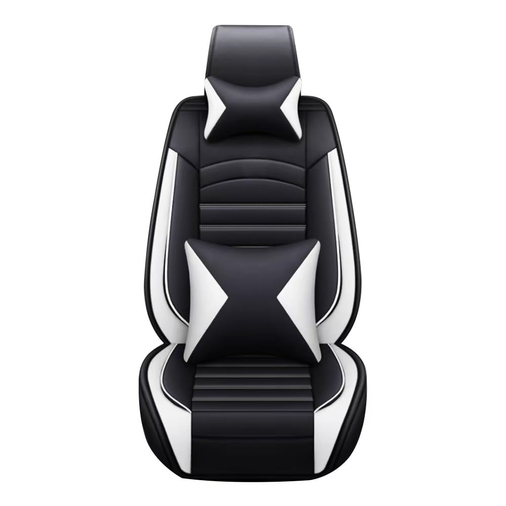 Funda de Asiento de Coche para Skoda Karoq 2018-2027 | Incluye 2 reposacabezas y 2 apoyo lumbar. Tela transpirable todo clima, protege asientos del desgaste diario.