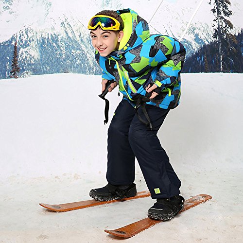 Hotian Boys Ski Jacket And Pants Suits Windproof Waterproof Kids Snow Suit Winter Warm Coats Ski Suit #TOP3